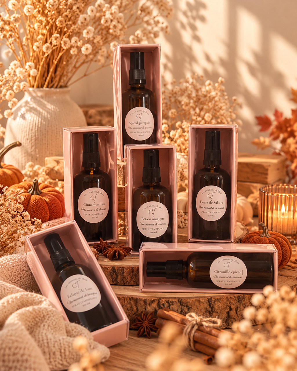 Spray d’ambiance parfumé 100 ml – Parfum d’intérieur artisanal