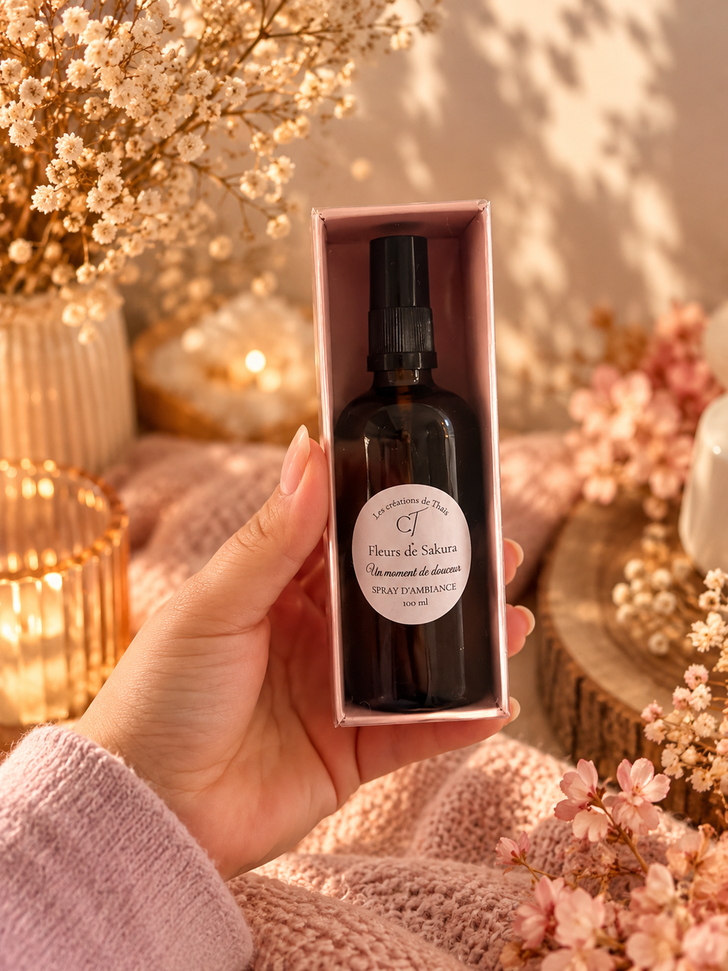 Spray d’ambiance parfumé 100 ml – Parfum d’intérieur artisanal