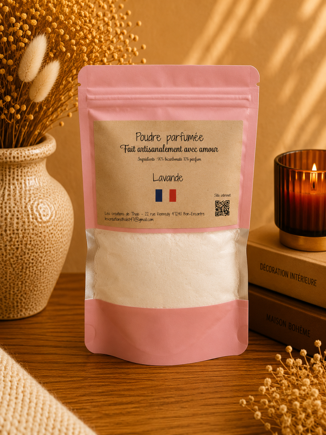 Poudre parfumée pour aspirateur Lavande – Parfums de Grasse