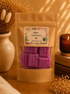 Fondants parfumés artisanaux tablette de chocolat – Cire d’olive & Parfums de Grasse