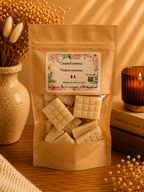Fondants parfumés artisanaux tablette de chocolat – Cire d’olive & Parfums de Grasse