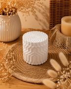 Bougie design parfumée artisanale – Cire d’olive