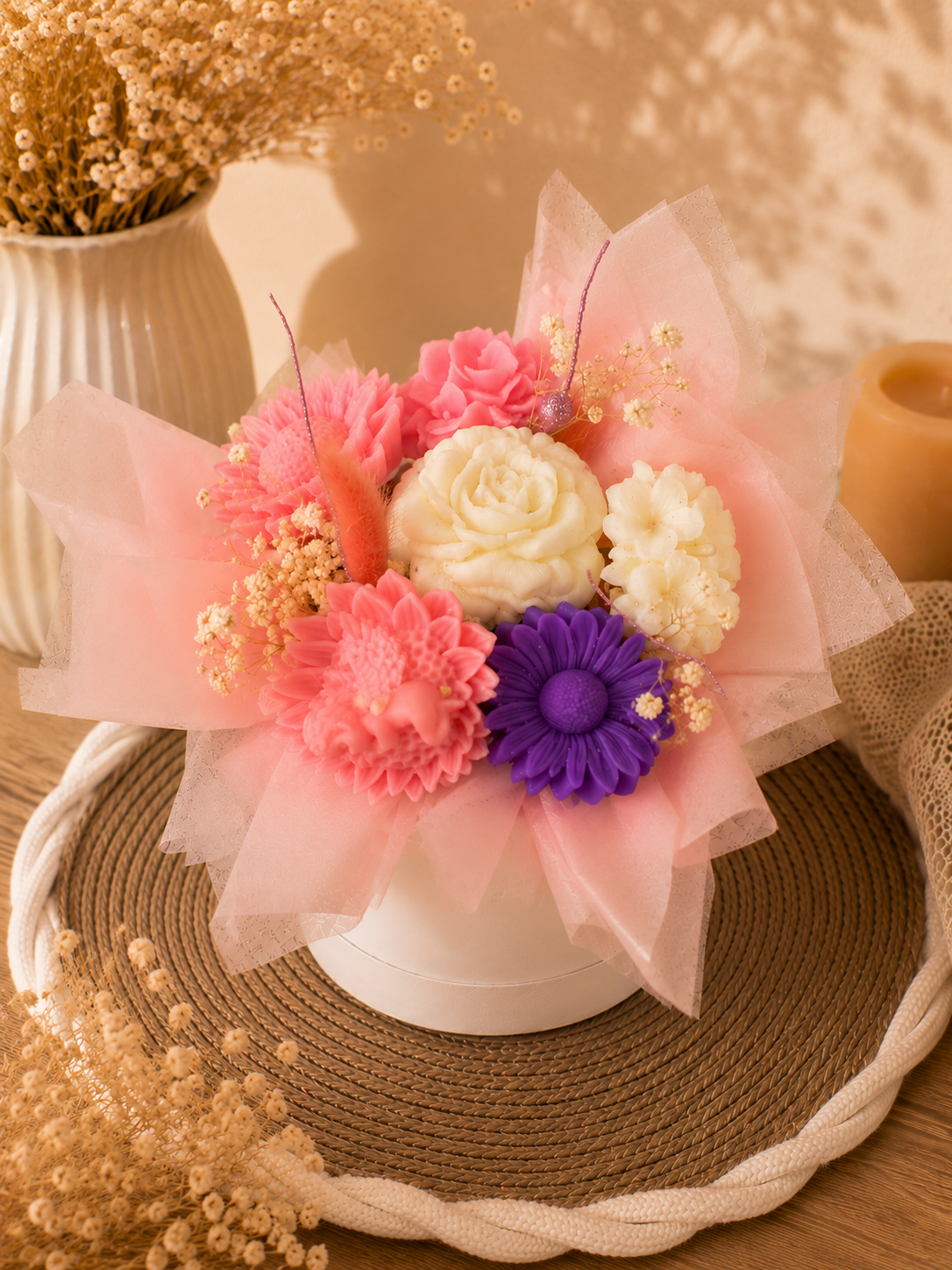Bouquet de fleurs parfumées en cire Ange – Cadeau souvenir personnalisé
Perce neige