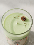 Bougie parfumée artisanale Sapin de Noël - 150g – Cire d’olive & Parfums de Grasse