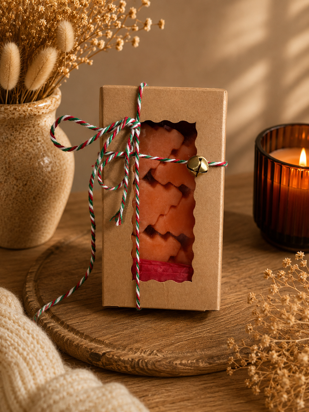 Fondants parfumés artisanaux Sapins de Noël - Épices de Noël – Cire d’olive