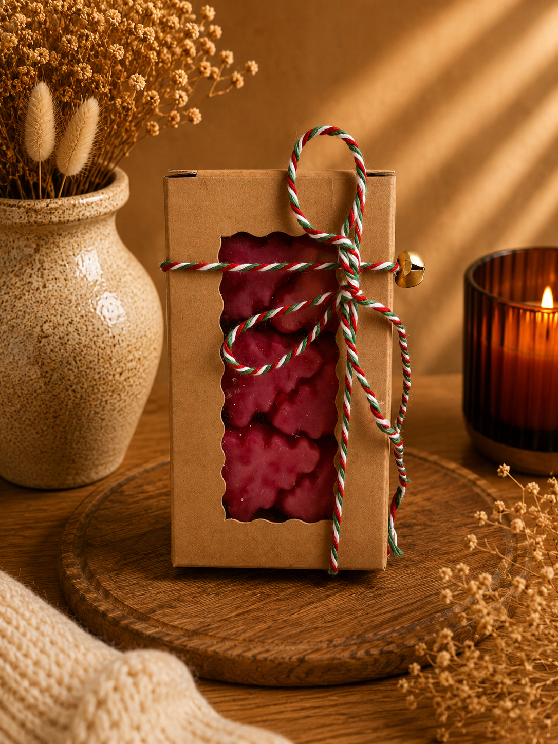 Fondants parfumés artisanaux Sapins de Noël - Pomme cannelle – Cire d’olive