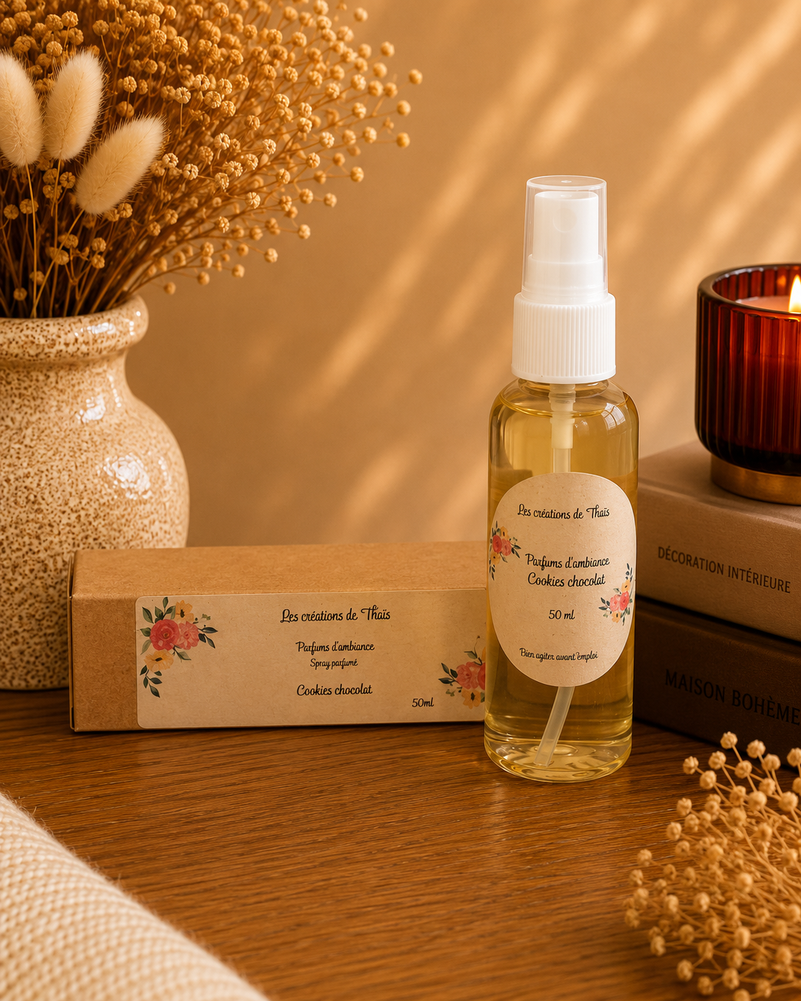 Spray parfumé - Cookies chocolat – Parfums de Grasse