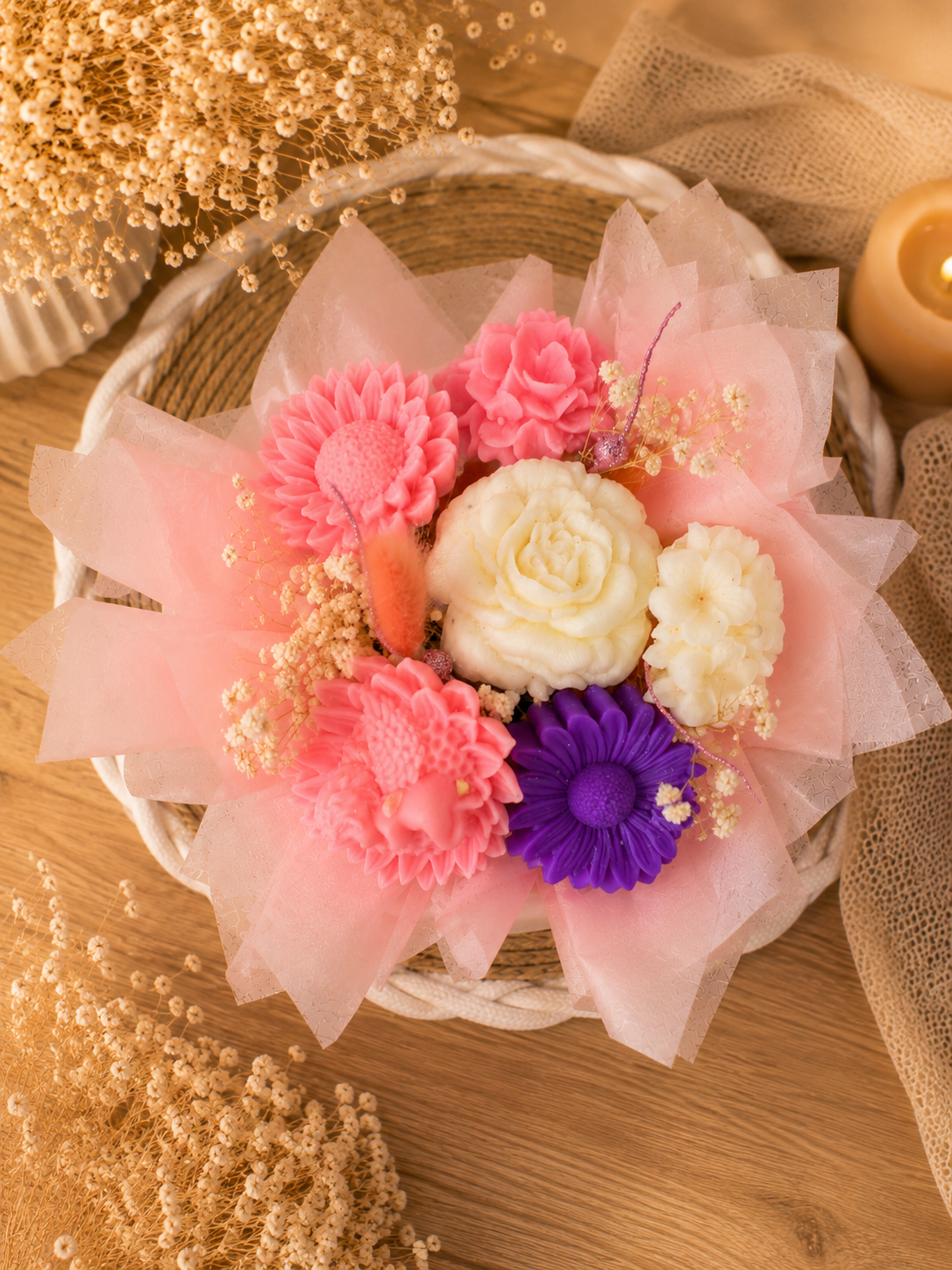 Bouquet de fleurs parfumées en cire Ange – Cadeau souvenir personnalisé
Perce neige
