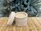 Bougie design parfumée artisanale – Cire d’olive