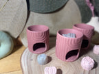 Brûleurs rose relief graphique