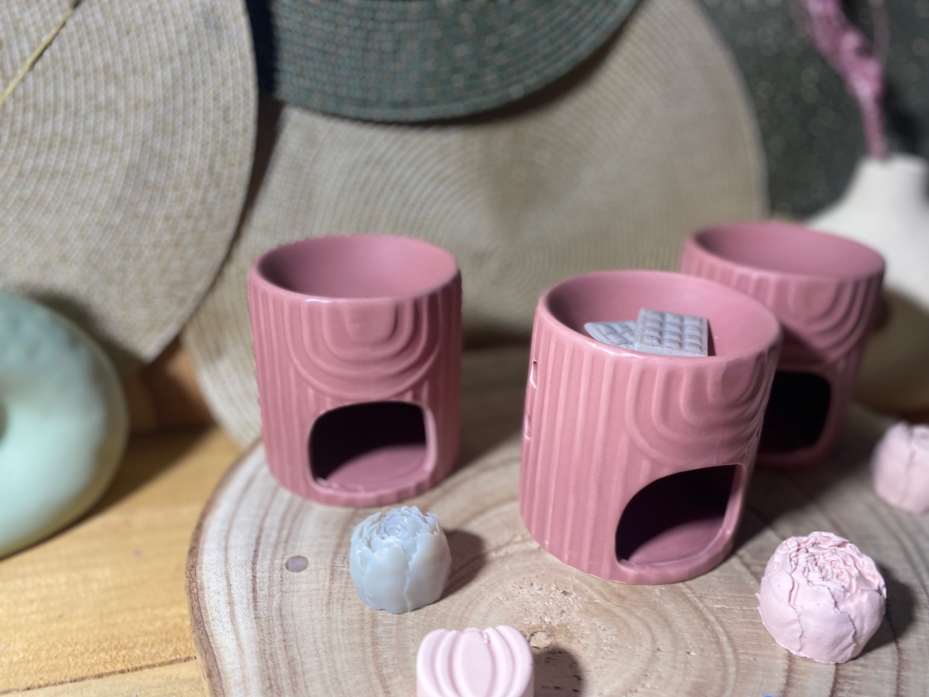 Brûleurs rose relief graphique