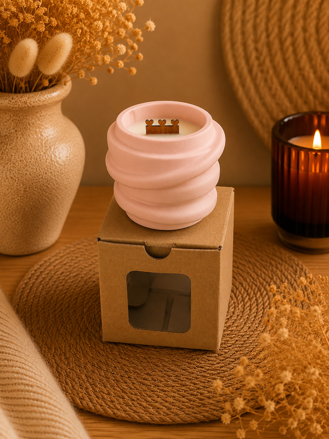 Bougie parfumée Éclat de Rose – Ame soeur