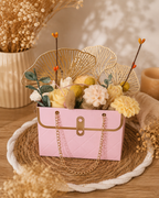 ✨ Bouquet de fleurs en cire parfumée – Bougie artisanale Nectar d’abricot