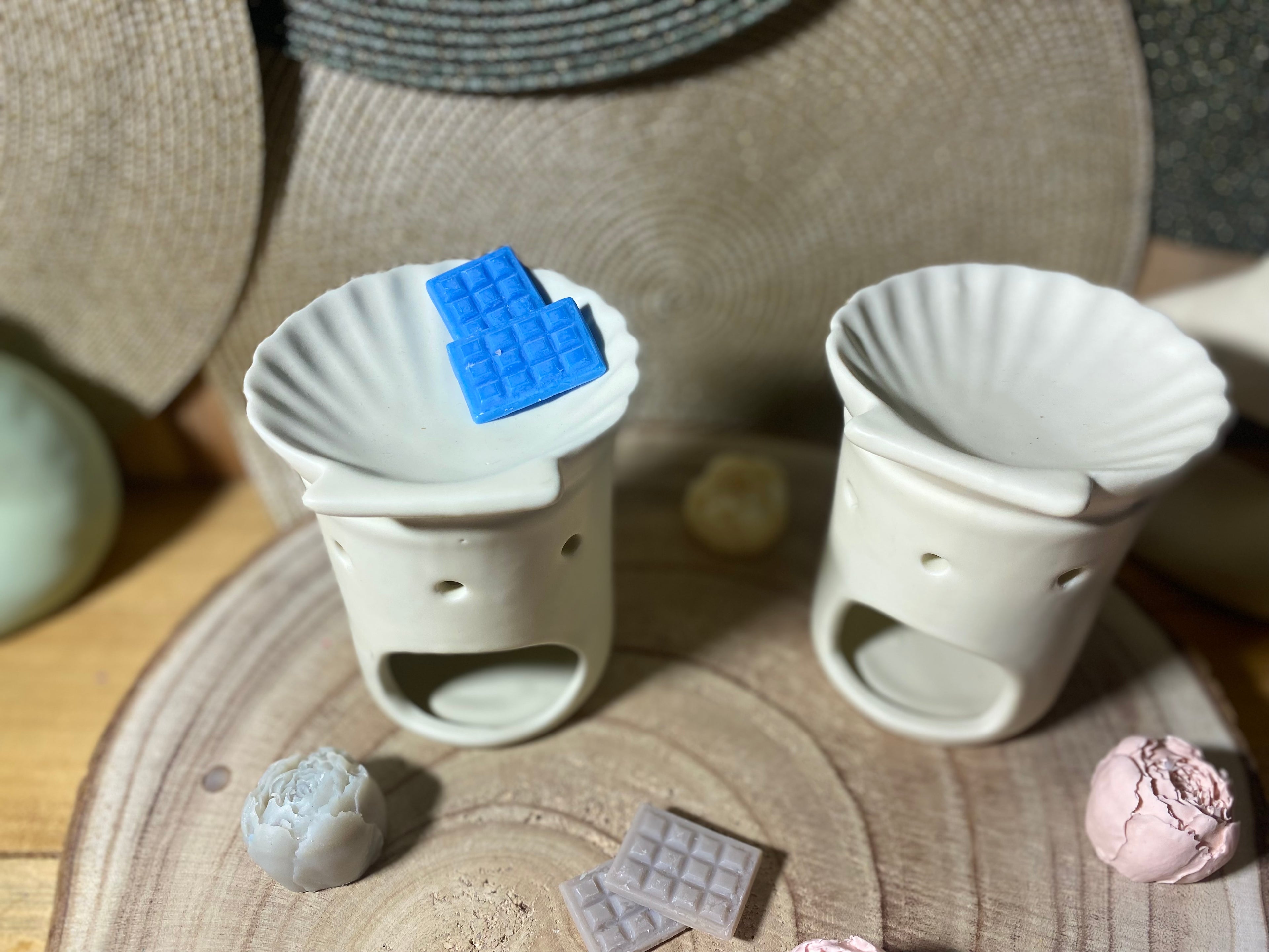 Brûleur en forme de coquillage