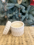 Bougie design parfumée artisanale – Cire d’olive