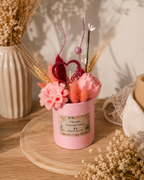 ✨ Mini bouquet de fleurs parfumées en cire d’olive – Cadeau artisanal personnalisé