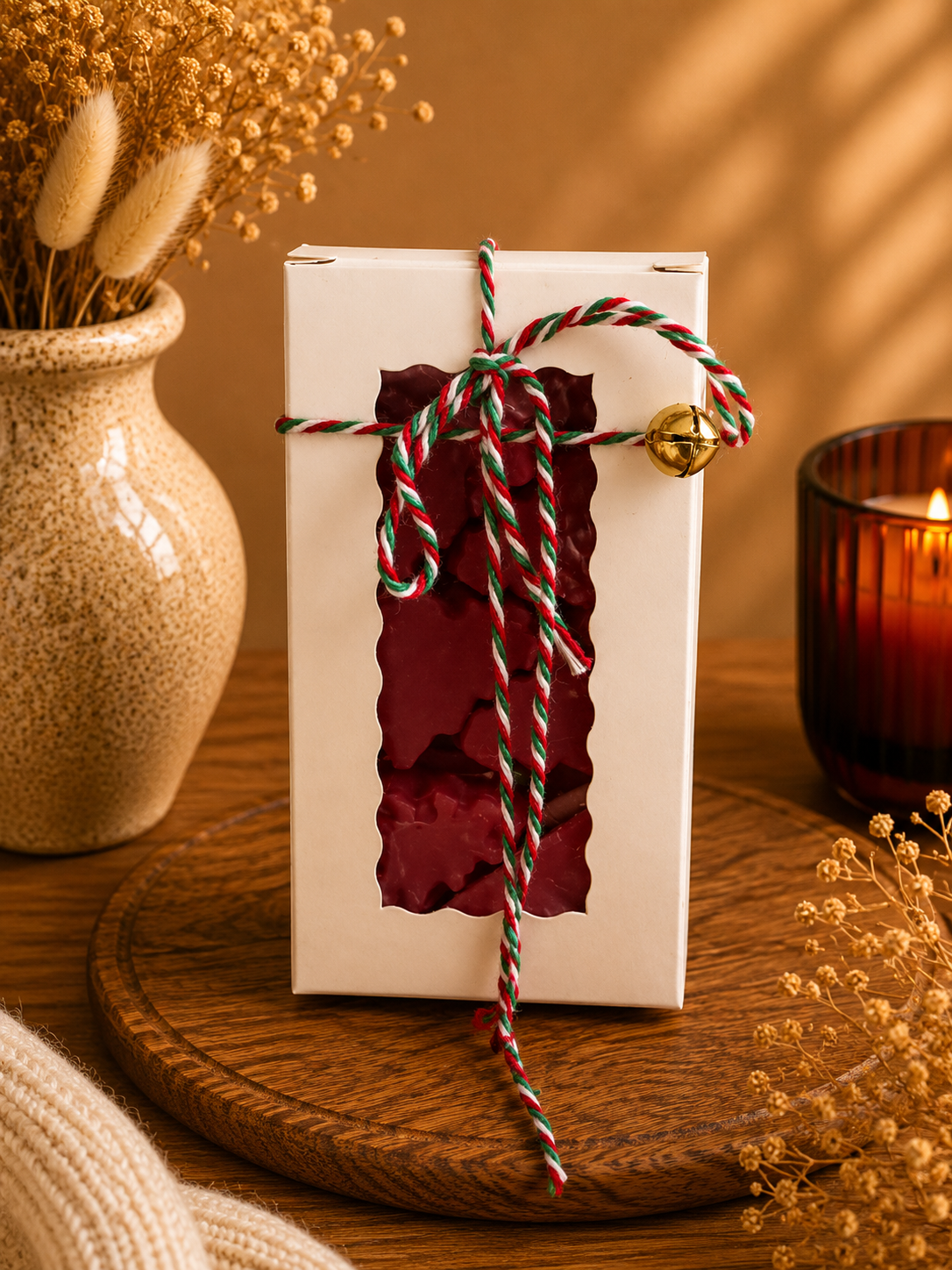 Fondants parfumés artisanaux Sapins de Noël - Pomme cannelle – Cire d’olive