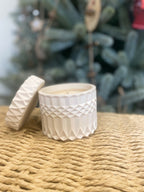 Bougie design parfumée artisanale – Cire d’olive