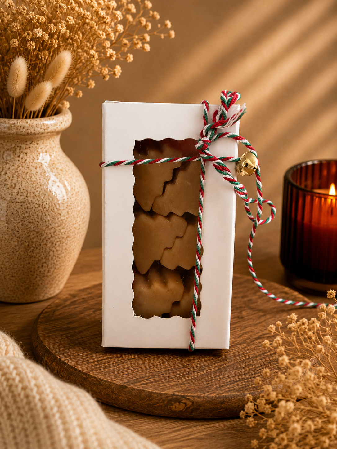 Fondants parfumés artisanaux Sapins de Noël - Pain d’épices – Cire d’olive