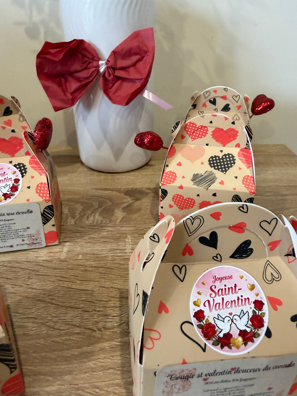 Bougie cœur parfumée artisanale – Collection Saint-Valentin