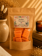 Fondants parfumés artisanaux tablette de chocolat – Cire d’olive & Parfums de Grasse