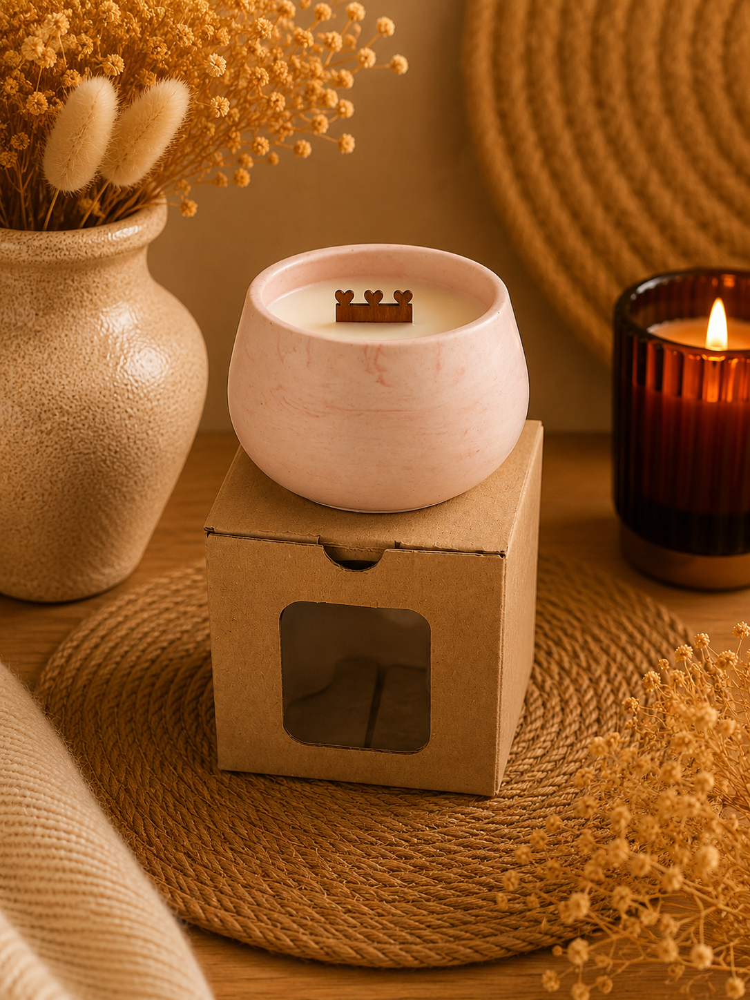 Bougie parfumée Cœur de Pétale – Âme soeur