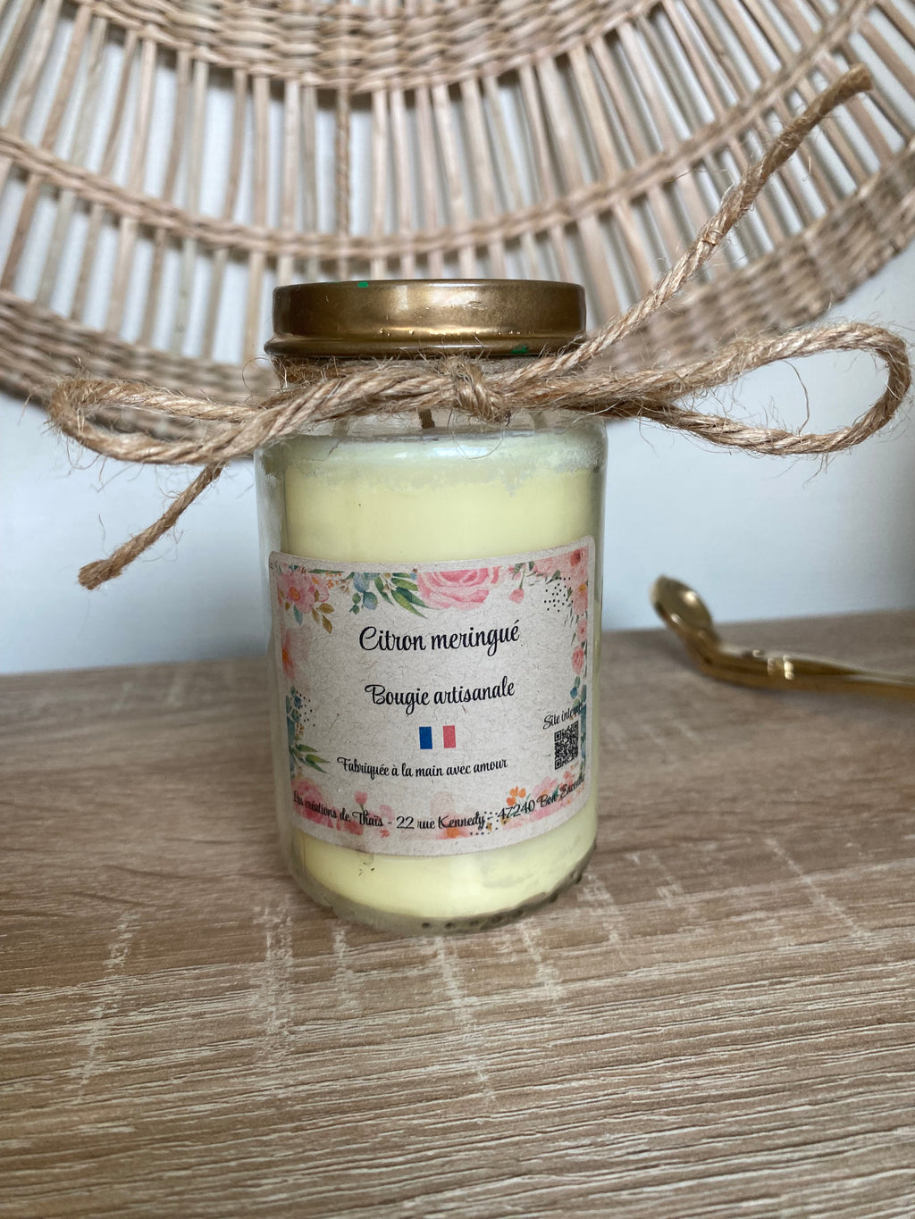 Bougie recyclé 165gr