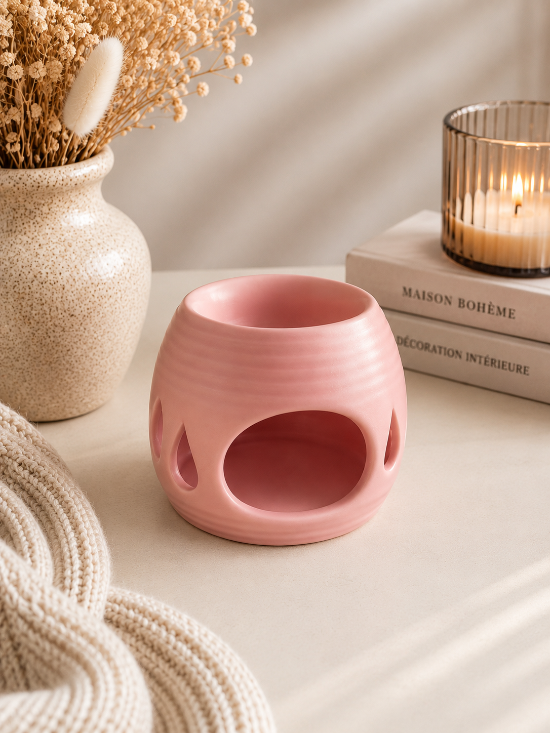 Brûleur à fondants rose poudré – Douceur & élégance 🌸