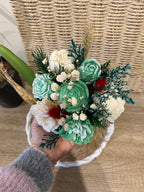 Bouquet de fleurs parfumées en cire – Sapin de Noël