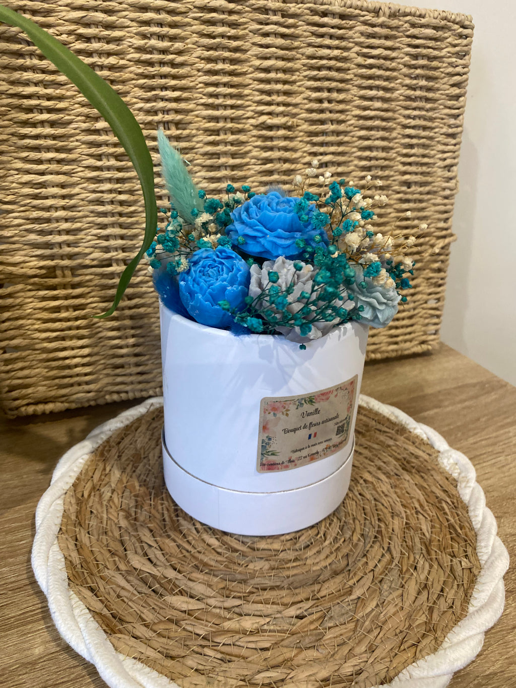 Bouquet de fleurs parfumées en cire – Vanille