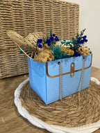 Bouquet de fleurs parfumées en cire – Rocher praliné