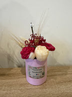 Mini bouquet de fleurs parfumées en cire – Collection Saint-Valentin