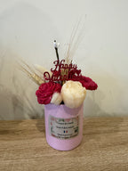 Mini bouquet de fleurs parfumées en cire – Collection Saint-Valentin