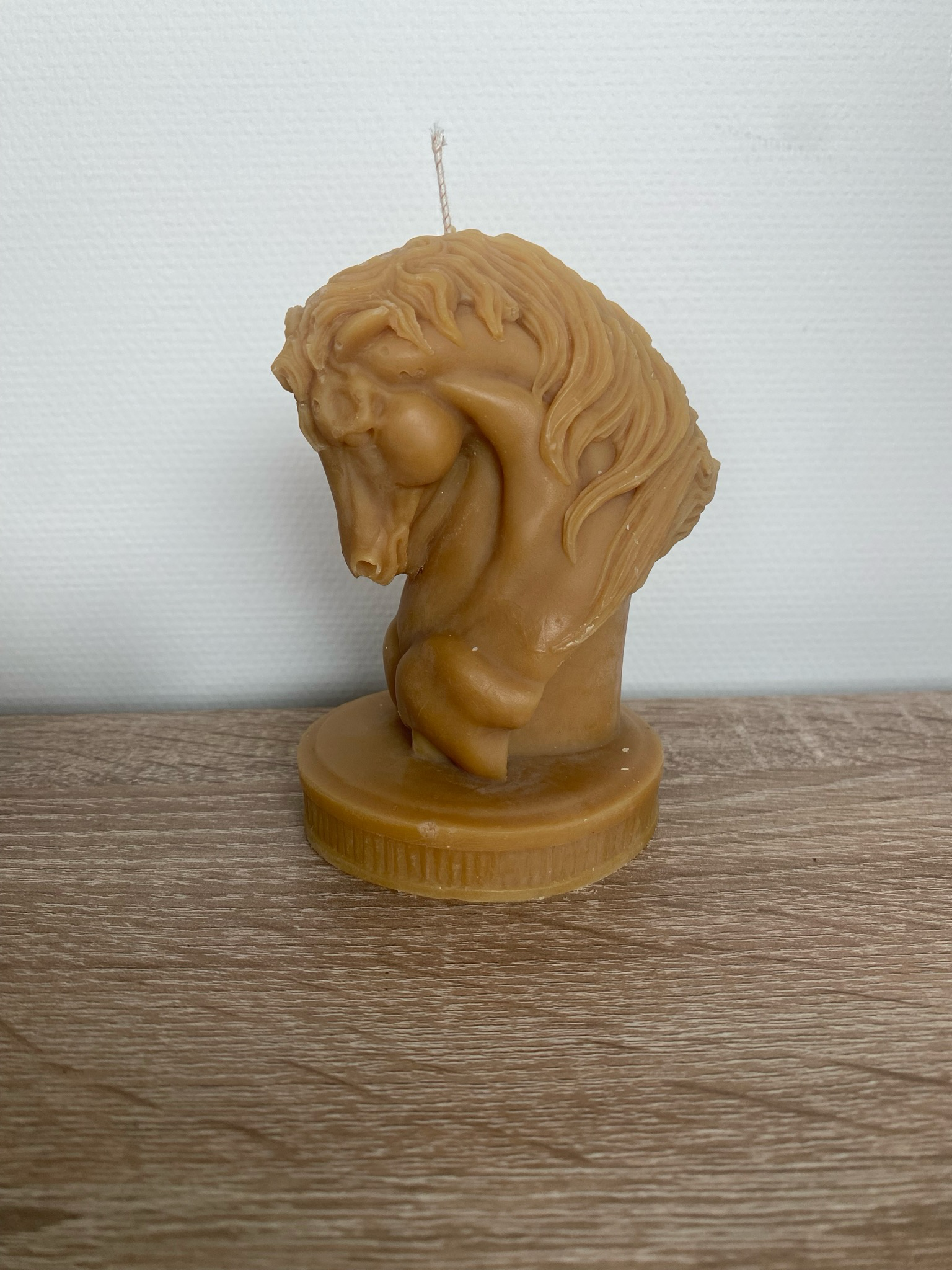 Bougie moulée tête de cheval