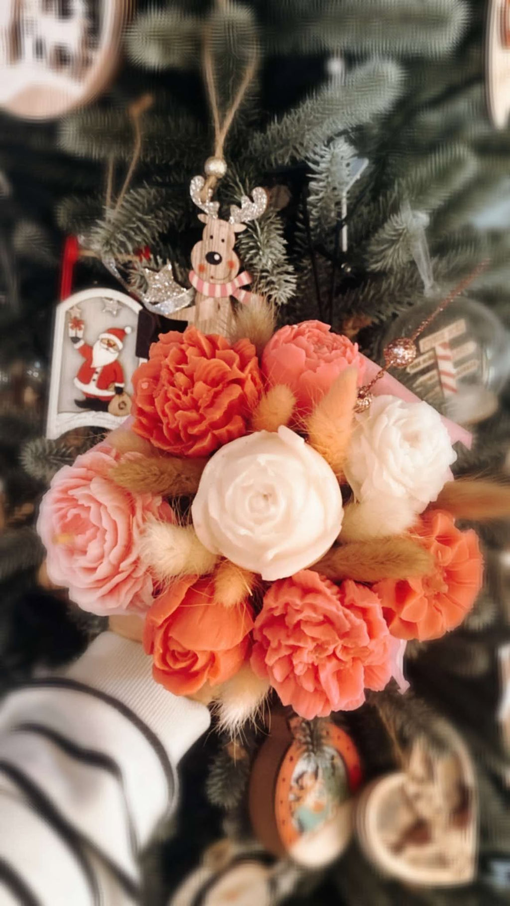 Coffret bouquet de fleurs - Les créations de Thaïs