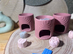 Brûleurs rose relief graphique - Les créations de Thaïs