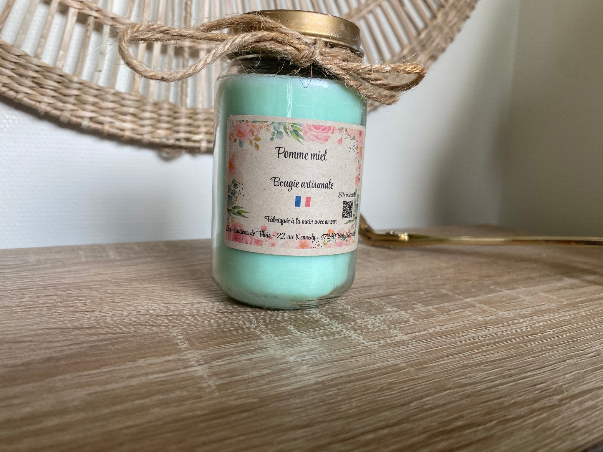 Bougie recyclé 165gr - Les créations de Thaïs