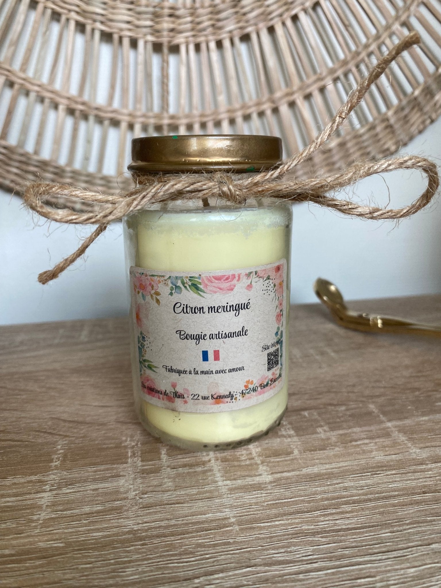 Bougie recyclé 165gr - Les créations de Thaïs