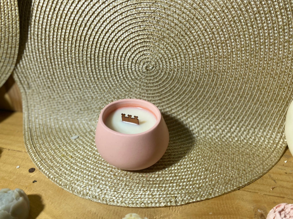 Bougie Cœur de Pétale - Édition Octobre Rose 🌸 - Les créations de Thaïs