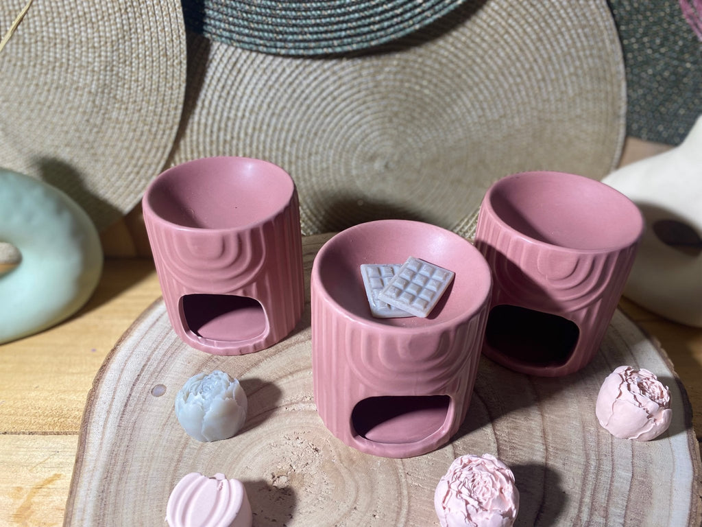 Brûleurs rose relief graphique - Les créations de Thaïs
