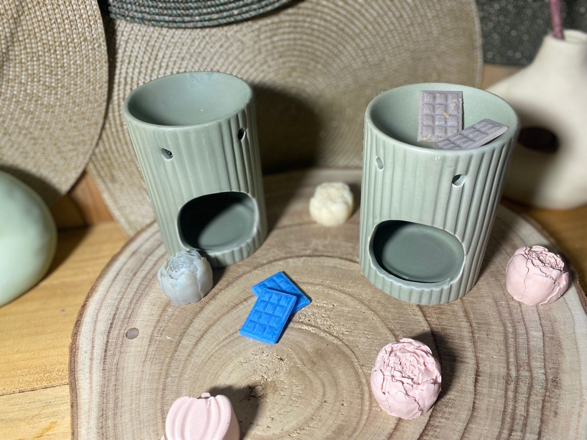 Brûleur vert kaki nervuré - Les créations de Thaïs