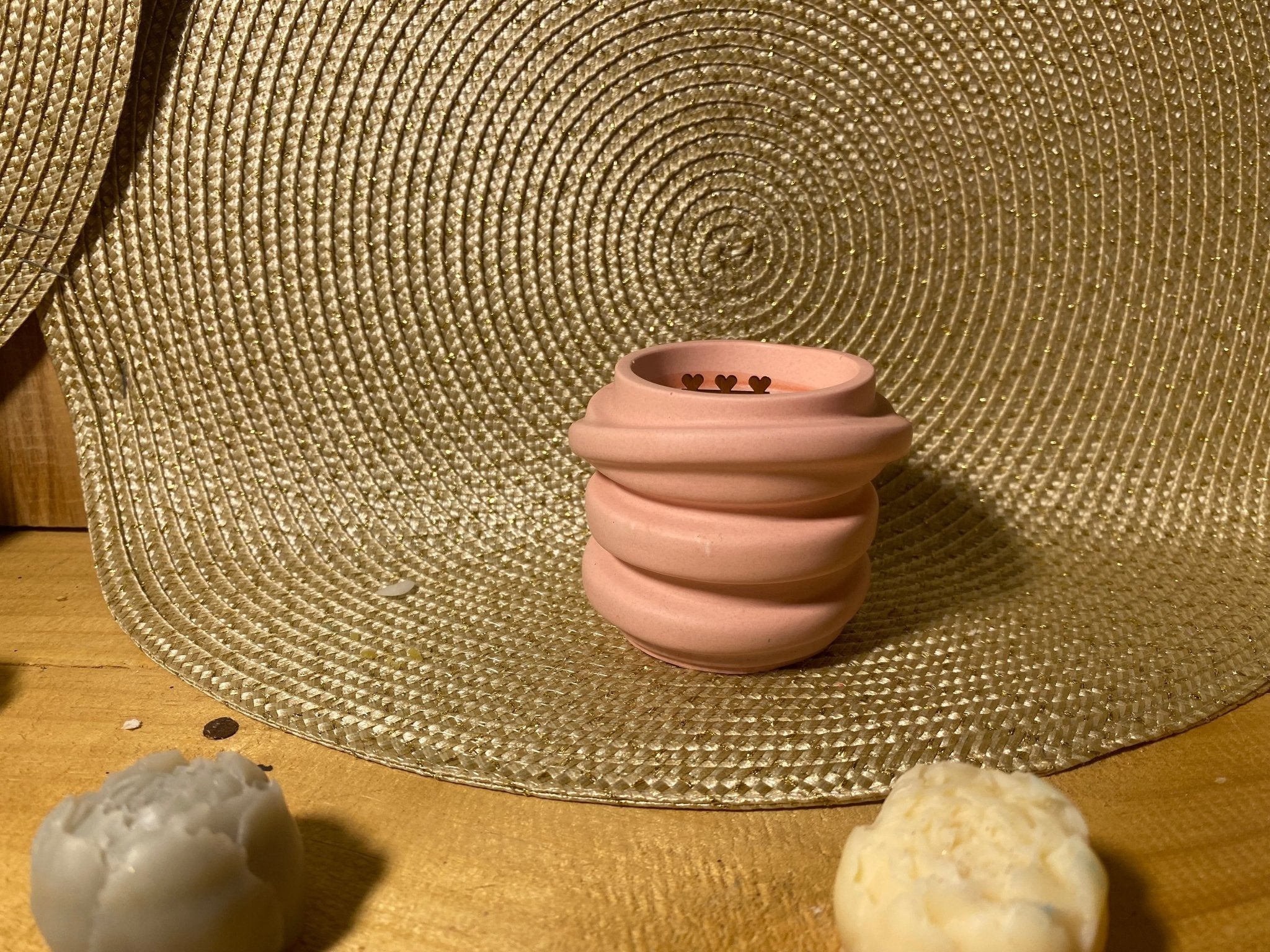 Bougie Éclat de Rose - Édition Octobre Rose 🌸 - Les créations de Thaïs