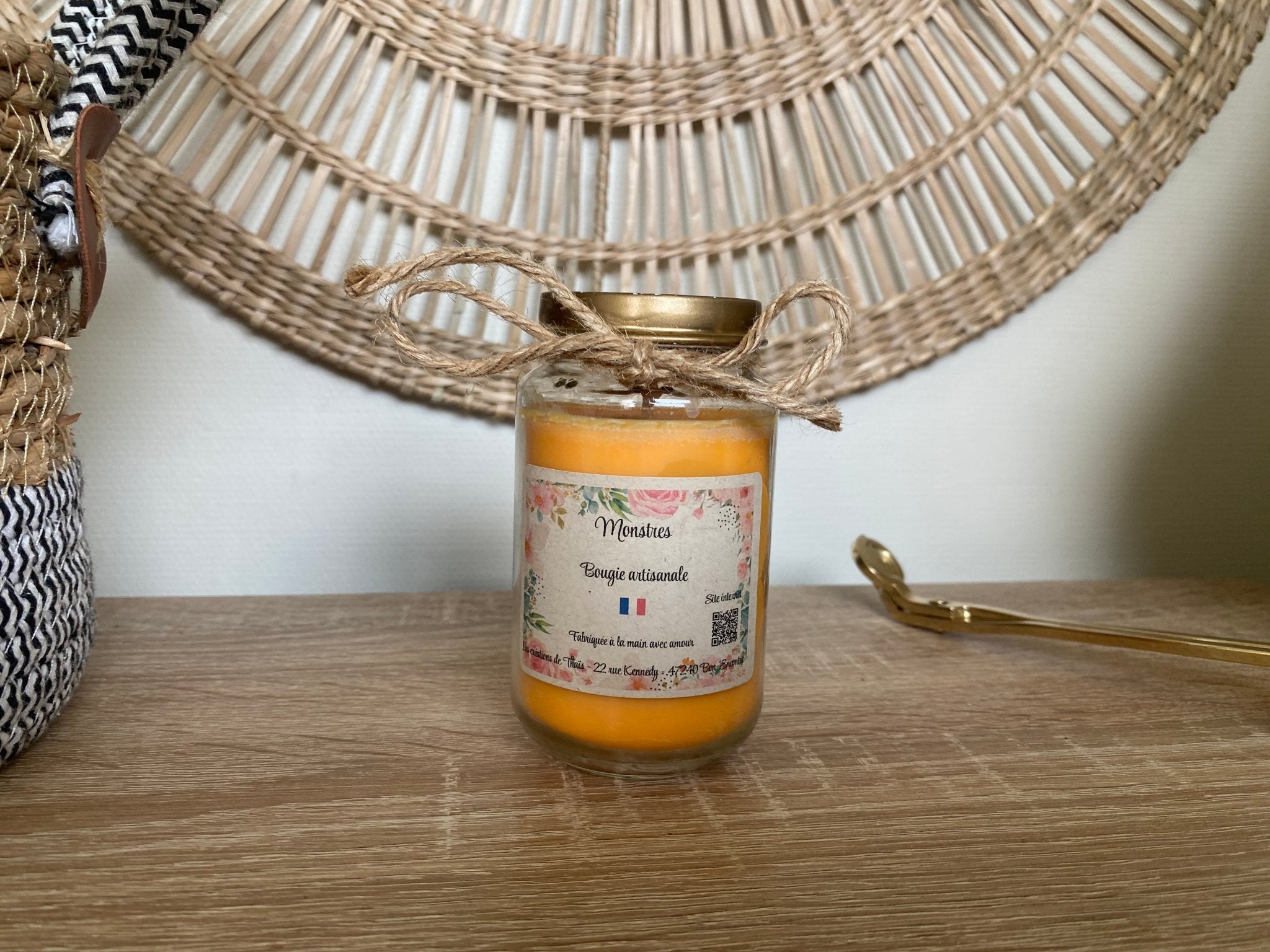 Bougie recyclé 165gr - Les créations de Thaïs