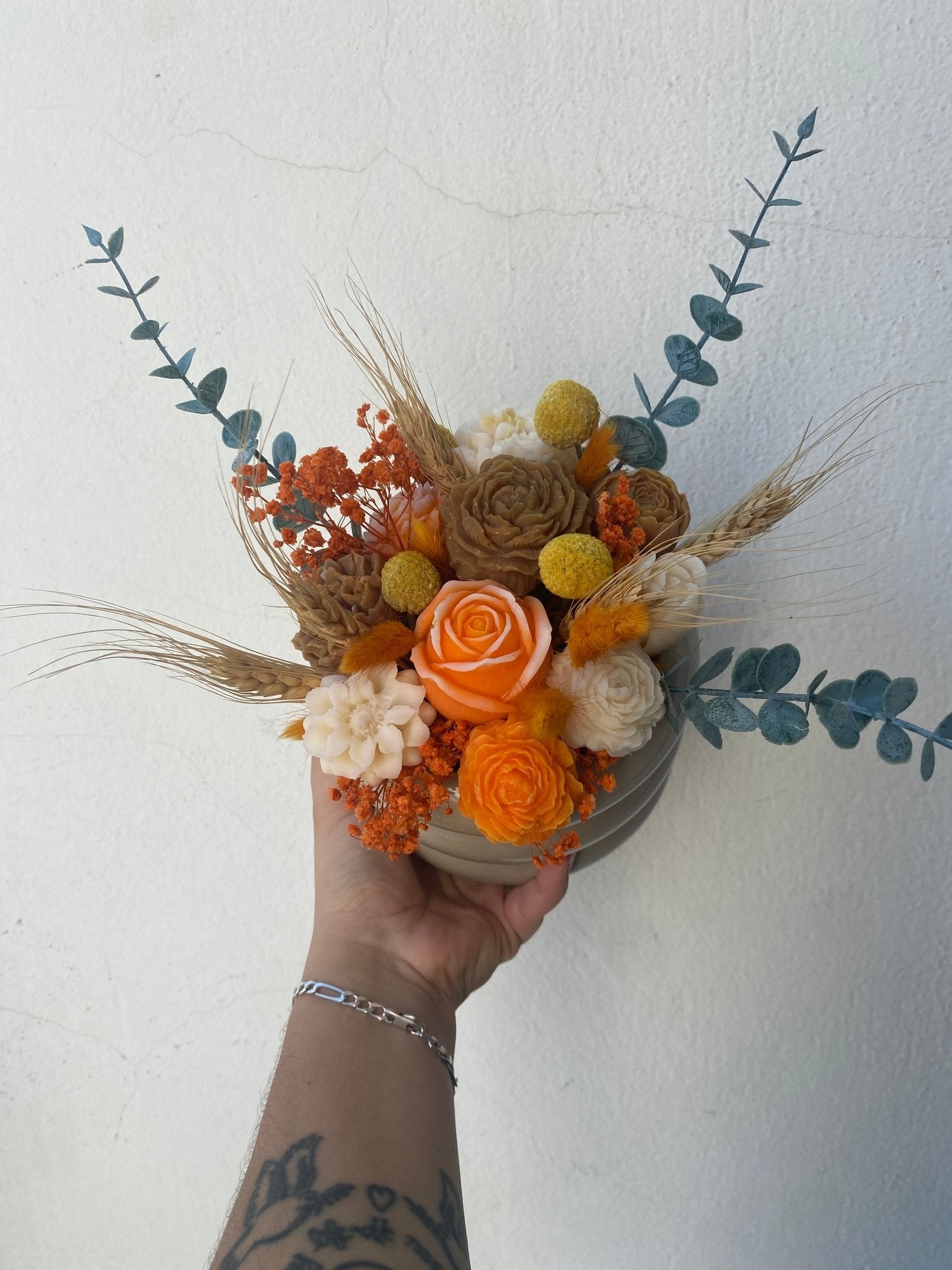 Bouquet de fleurs éternelle - Les créations de Thaïs