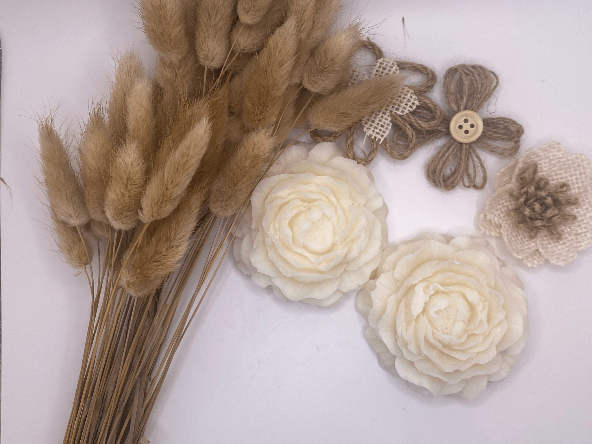 Bougie moulée rose - Les créations de Thaïs