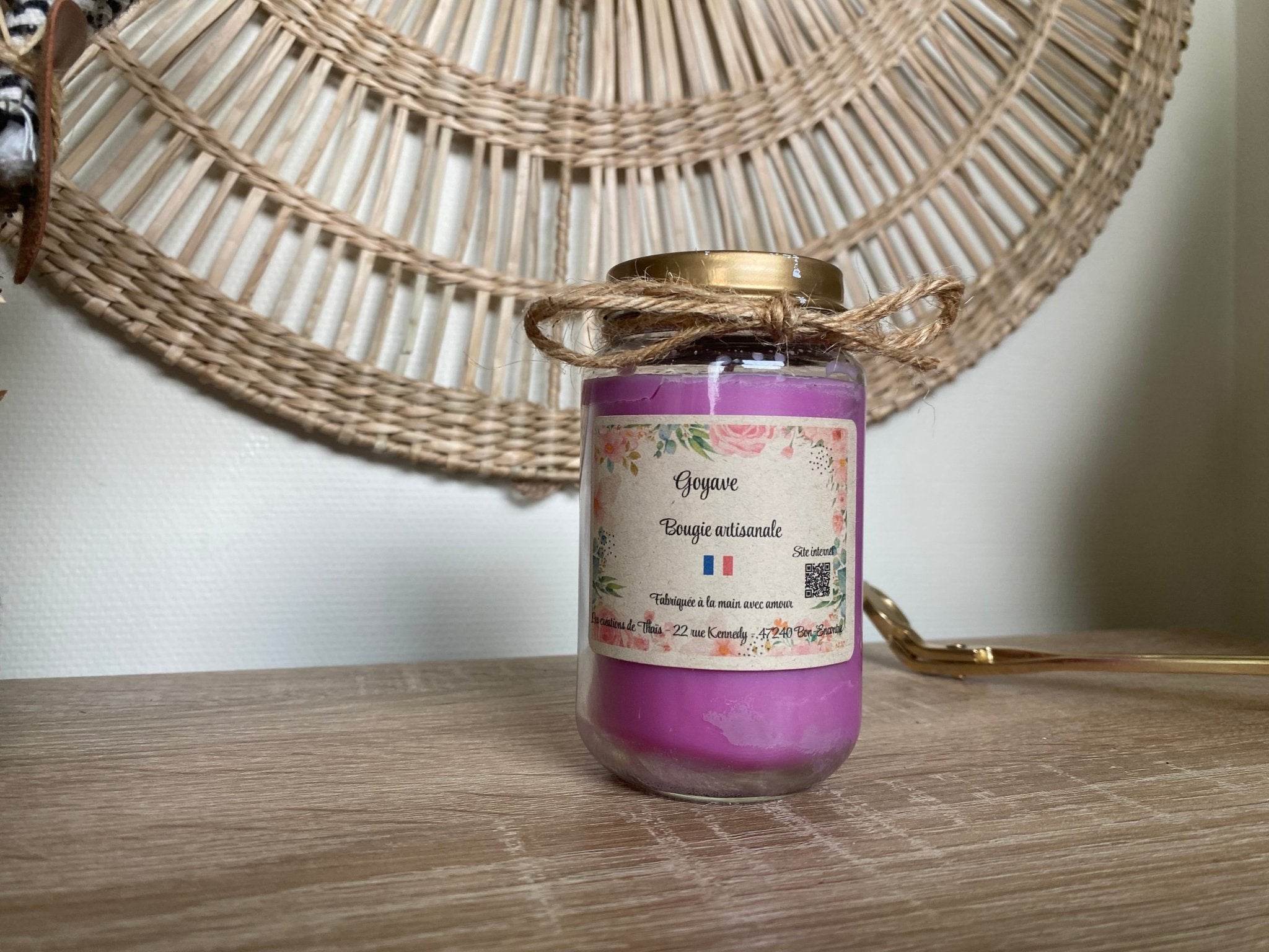 Bougie recyclé 165gr - Les créations de Thaïs