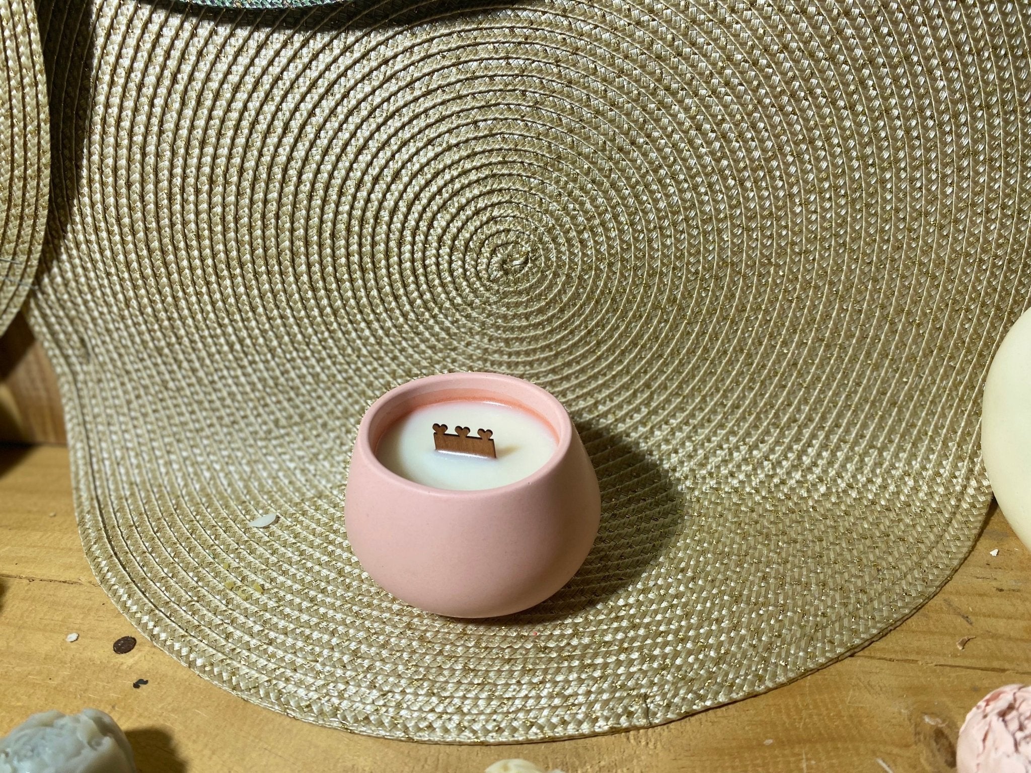 Bougie Cœur de Pétale - Édition Octobre Rose 🌸 - Les créations de Thaïs